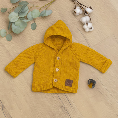 Baby Knit Hoodie-Jacke