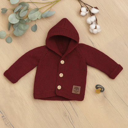 Baby Knit Hoodie-Jacke