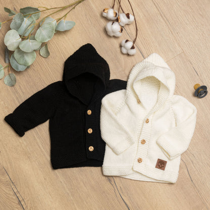 Baby Knit Hoodie-Jacke