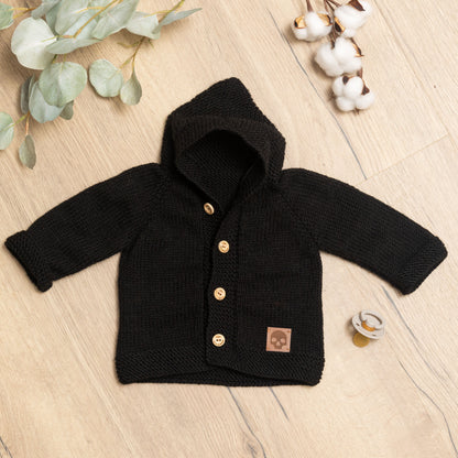 Baby Knit Hoodie-Jacke