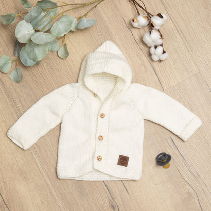 Baby Knit Hoodie-Jacke